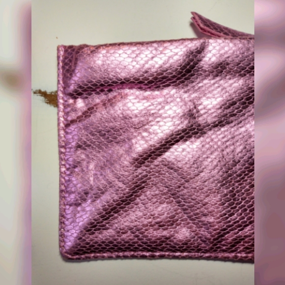 Minimal Statement Wristlet with Metal Handle - Picture 3 of 16